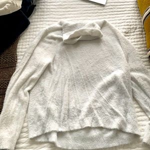 Halogen fuzzy turtleneck